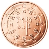 Portuguese 2 cent coin