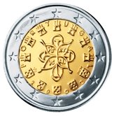 Portuguese 2 Euro € coin