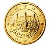 Slovakian 50 cent coin