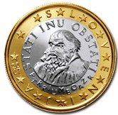 Slovenian 1 Euro €  coin